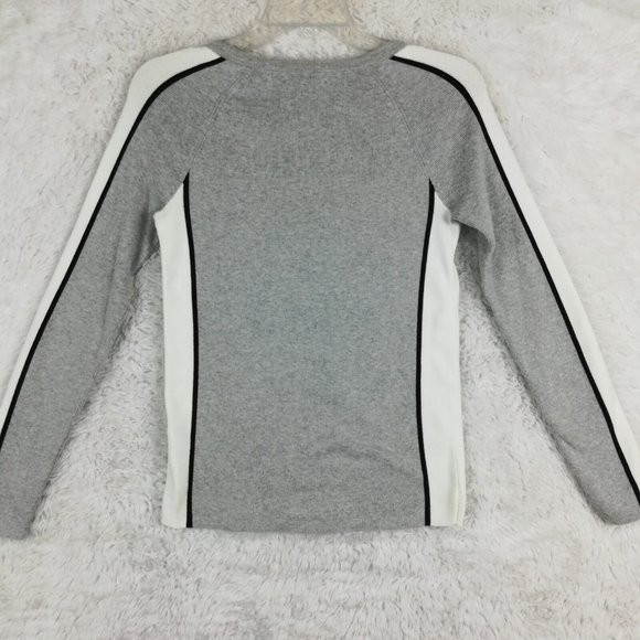 Tommy Hilfiger Womens Sweater Pullover Embroidered Logo Gray Long Sleeve Knit S - Picture 2 of 12